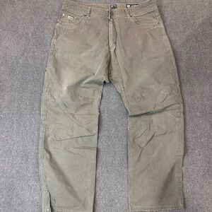 Kuhl Jeans Mens 36x30 Green Revolvr Straight Stretch Mid Rise Hiking Outdoor